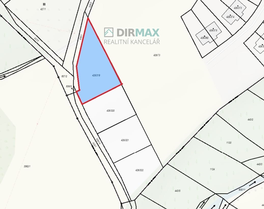 Fotografie 4 - Prodej pozemku · Bydlení · 1 250 m²