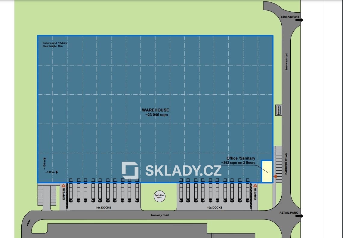 Fotografie 4 - Pronájem komerční nemovitosti · Sklad · 4 500 m²
