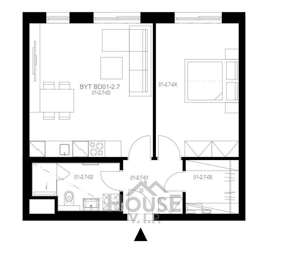 Photo 3 - Apartment for sale · 2+kk · 54 m²