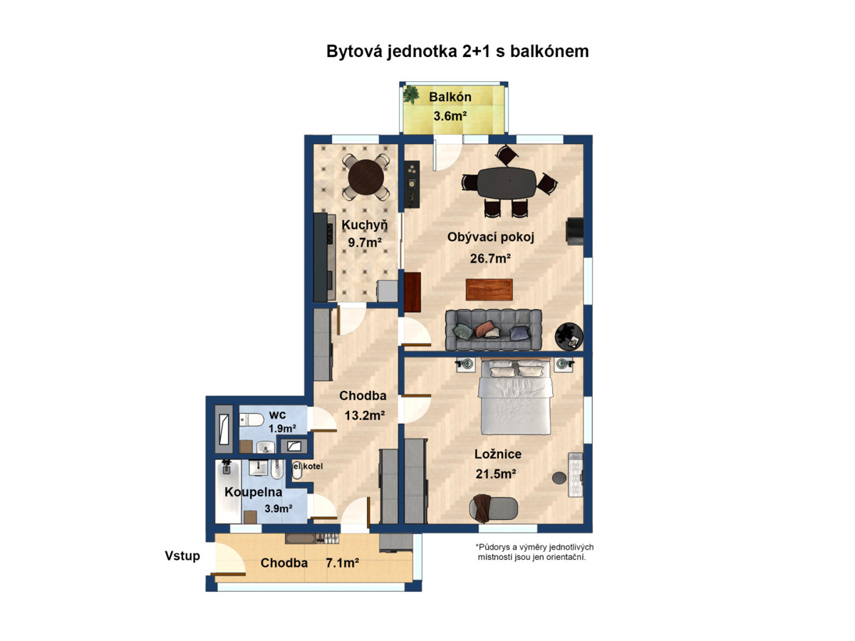 Фото 2 - Продаж квартири · 2+1 · 117 m²