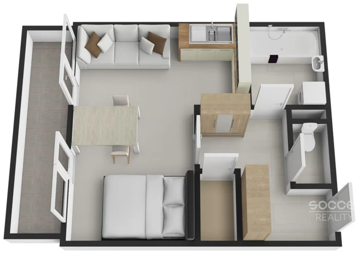 Hình ảnh 3 - Căn hộ bán · 1+kk · 44 m²