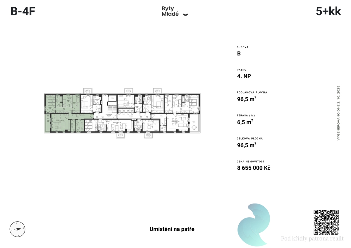 Fotografie 3 - Prodej bytu · 5+kk · 105 m²