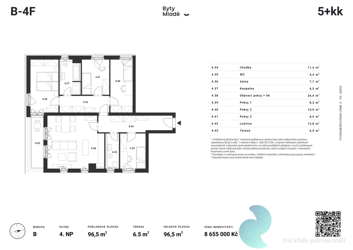 Fotografie 4 - Prodej bytu · 5+kk · 105 m²