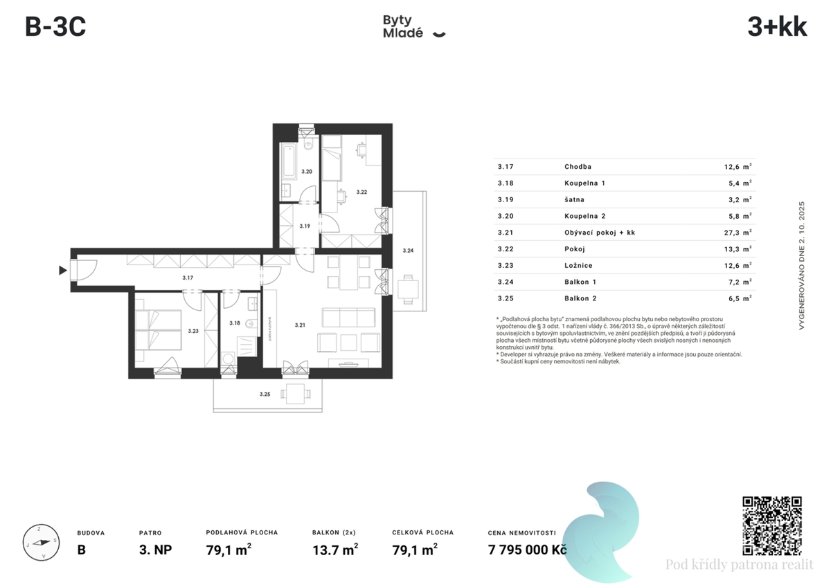 Fotografie 2 - Prodej bytu · 3+kk · 85 m²