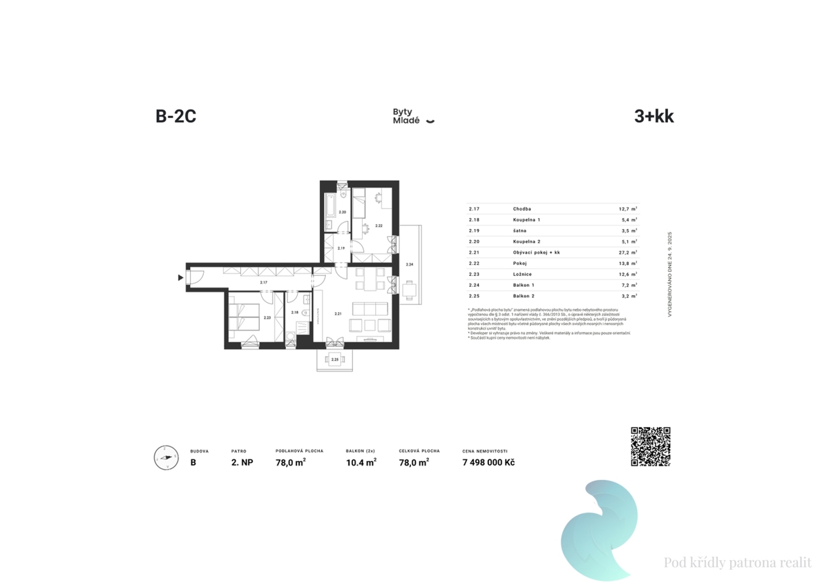 Fotografie 3 - Prodej bytu · 3+kk · 85 m²