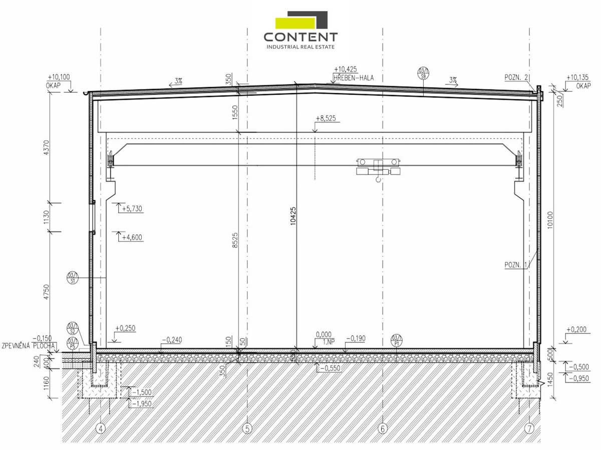 Fotografie 3 - Pronájem komerční nemovitosti · Výrobní haly · 1 067 m²