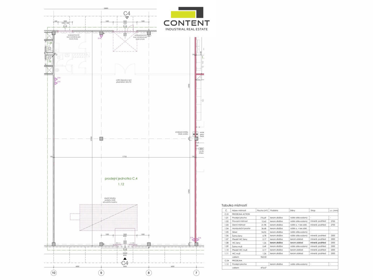 Fotografie 3 - Pronájem komerční nemovitosti · 477 m²