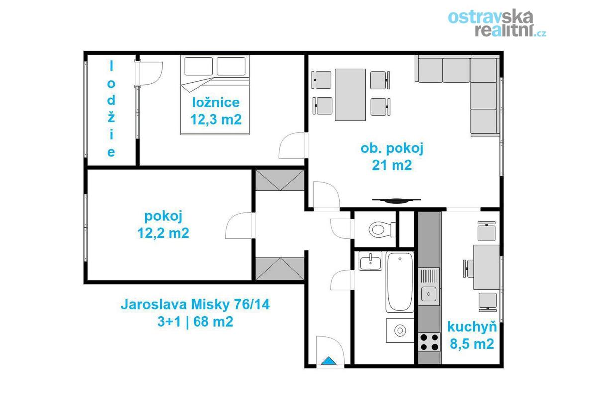Фото 4 - Продажа квартиры · 3+1 · 74 m²