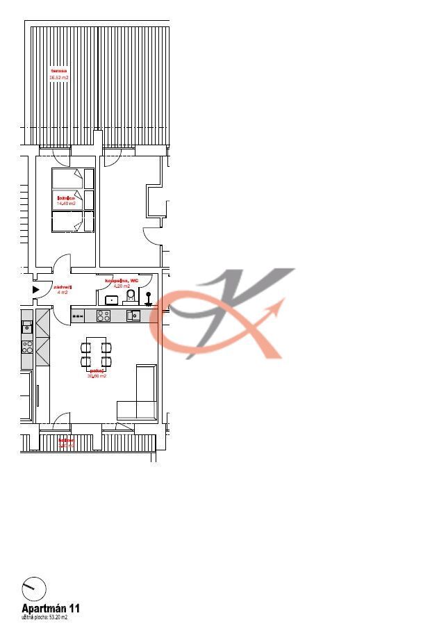 Photo 3 - Apartment for rent · 2+kk · 53 m²