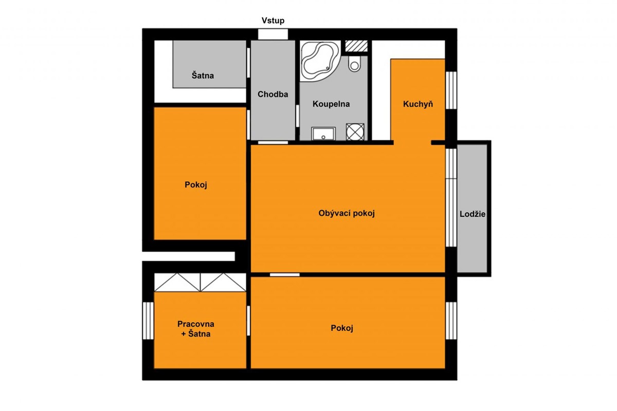 Fotografie 2 - Pronájem bytu · 4+1 · 76 m²