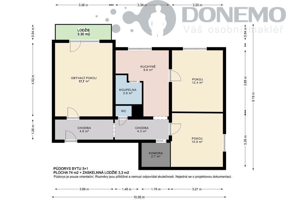 Fotografie 4 - Prodej bytu · 3+1 · 74 m²