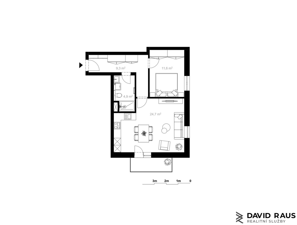 Fotografie 2 - Prodej bytu · 2+kk · 54 m²