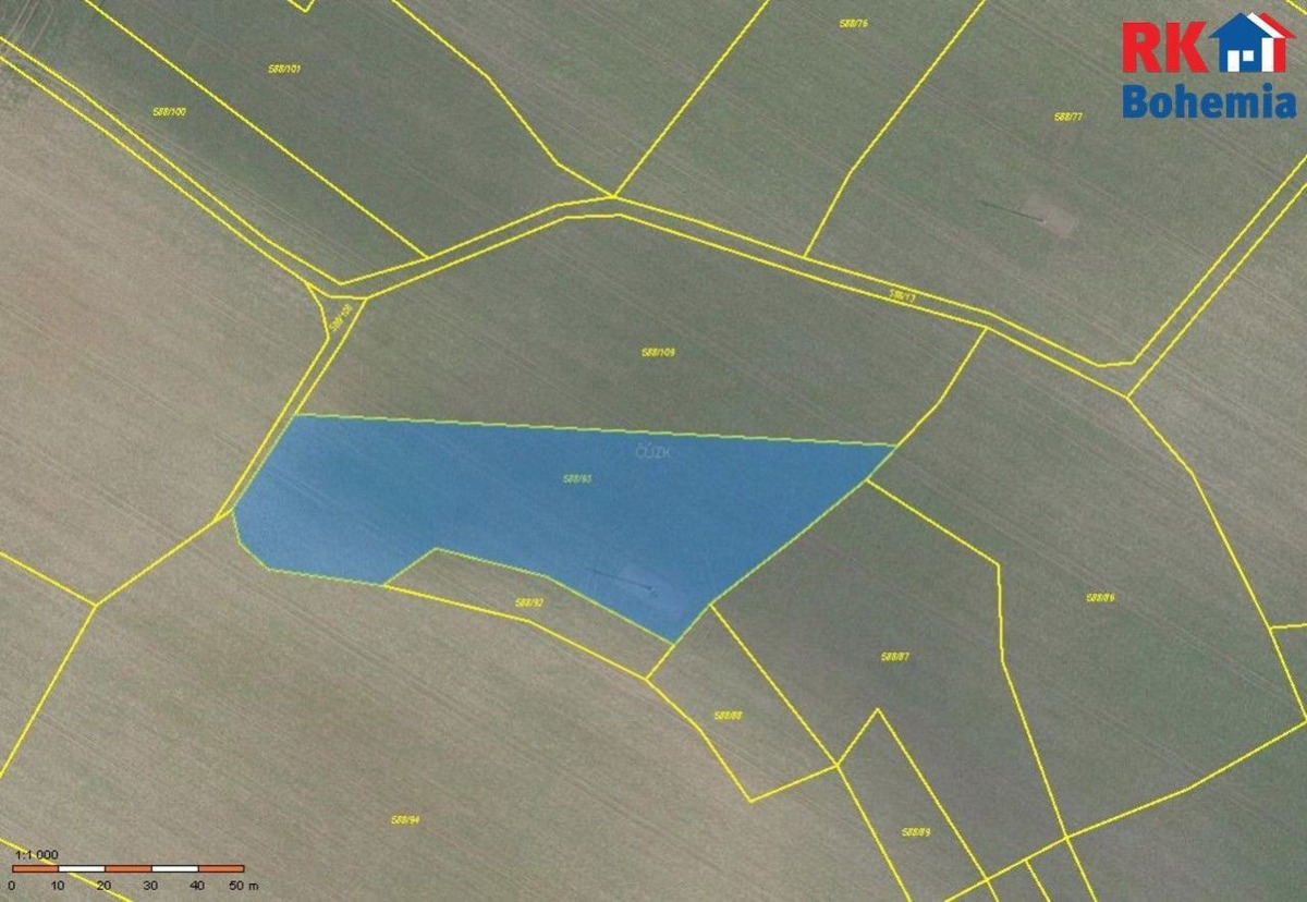 Fotografie 2 - Prodej pozemku · Pole · 4 566 m²