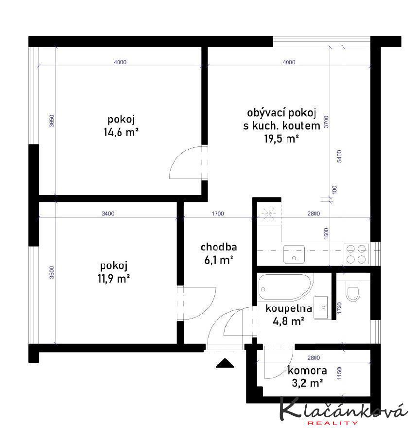 Фото 2 - Продаж квартири · 3+kk · 65 m²