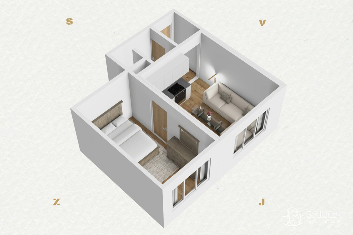 Photo 4 - Apartment for rent · 1+1 · 36 m²