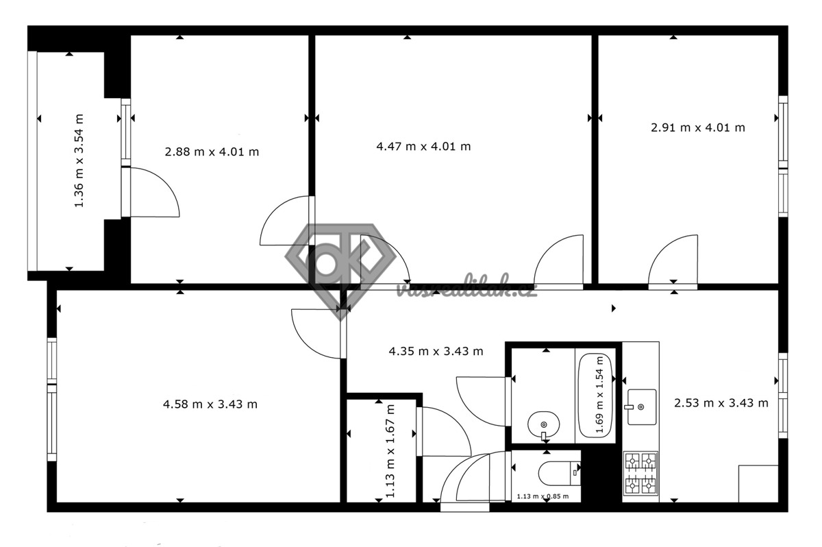 Hình ảnh 2 - Căn hộ bán · 4+1 · 81 m²