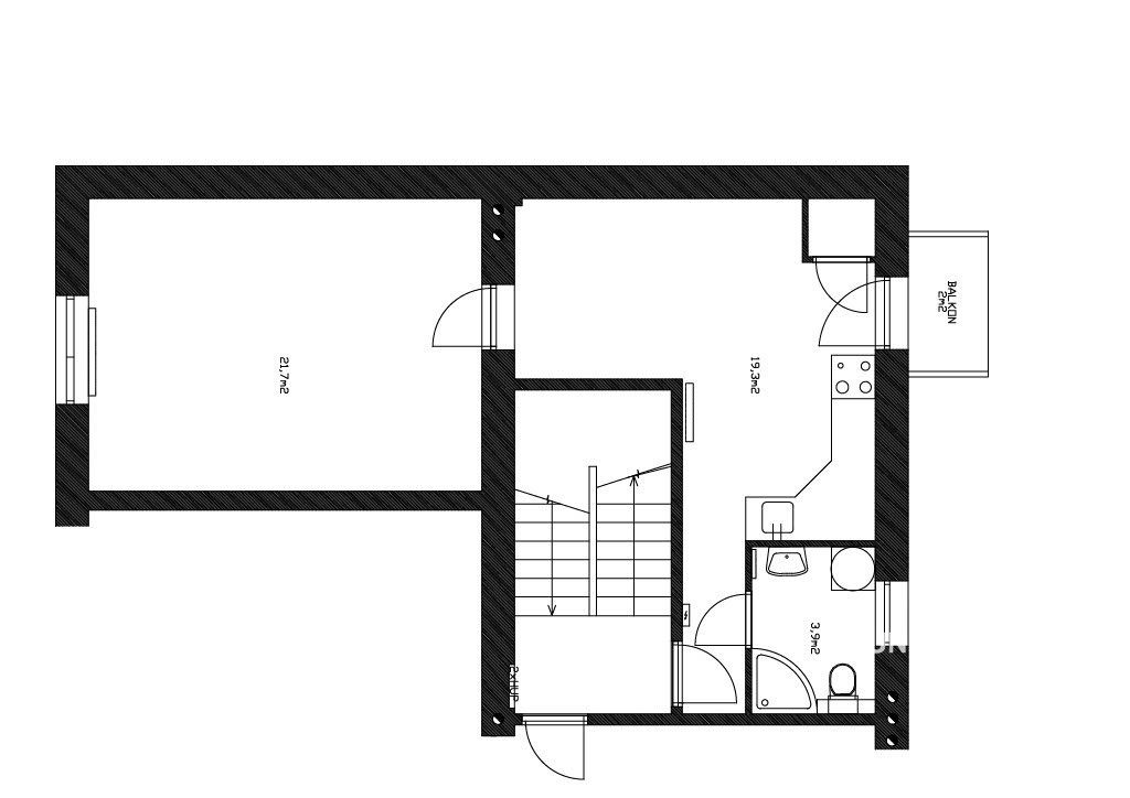 Hình ảnh 4 - Căn hộ bán · 2+kk · 47 m²