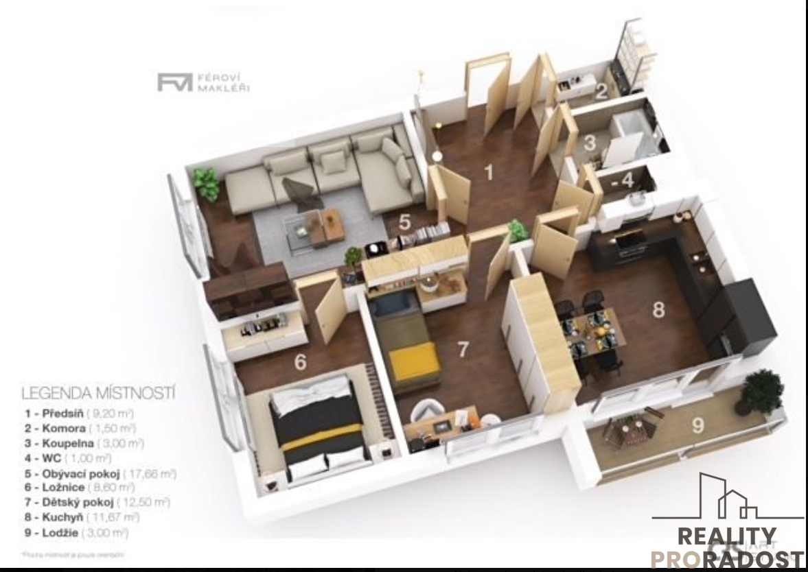 Фото 4 - Продаж квартири · 3+1 · 65 m²