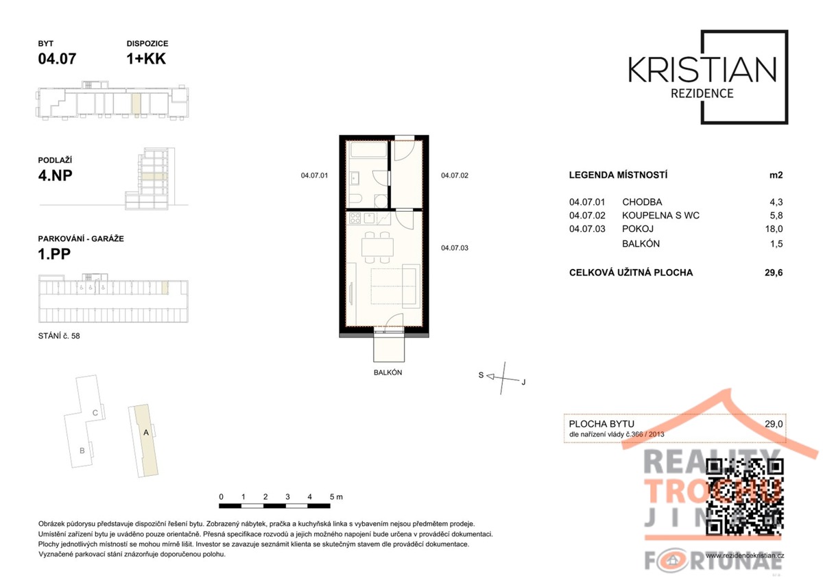 Photo 2 - Apartment for rent · 1+kk · 28 m²