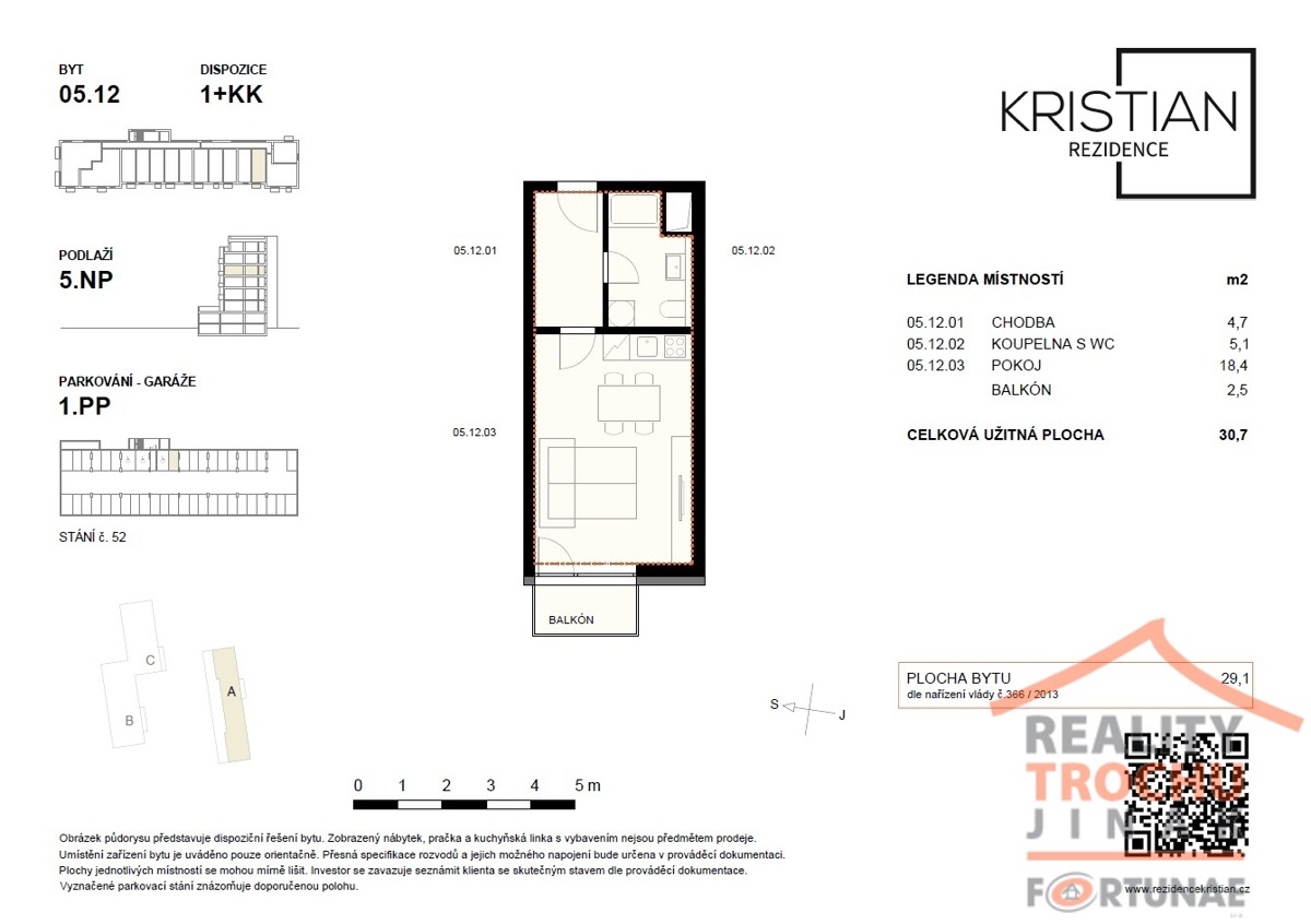 Photo 2 - Apartment for rent · 1+kk · 28 m²
