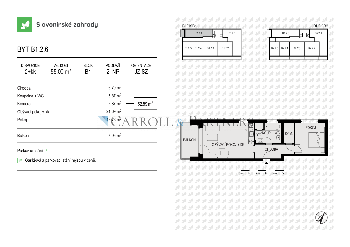 Фото 1 - Продаж квартири · 2+kk · 55 m²