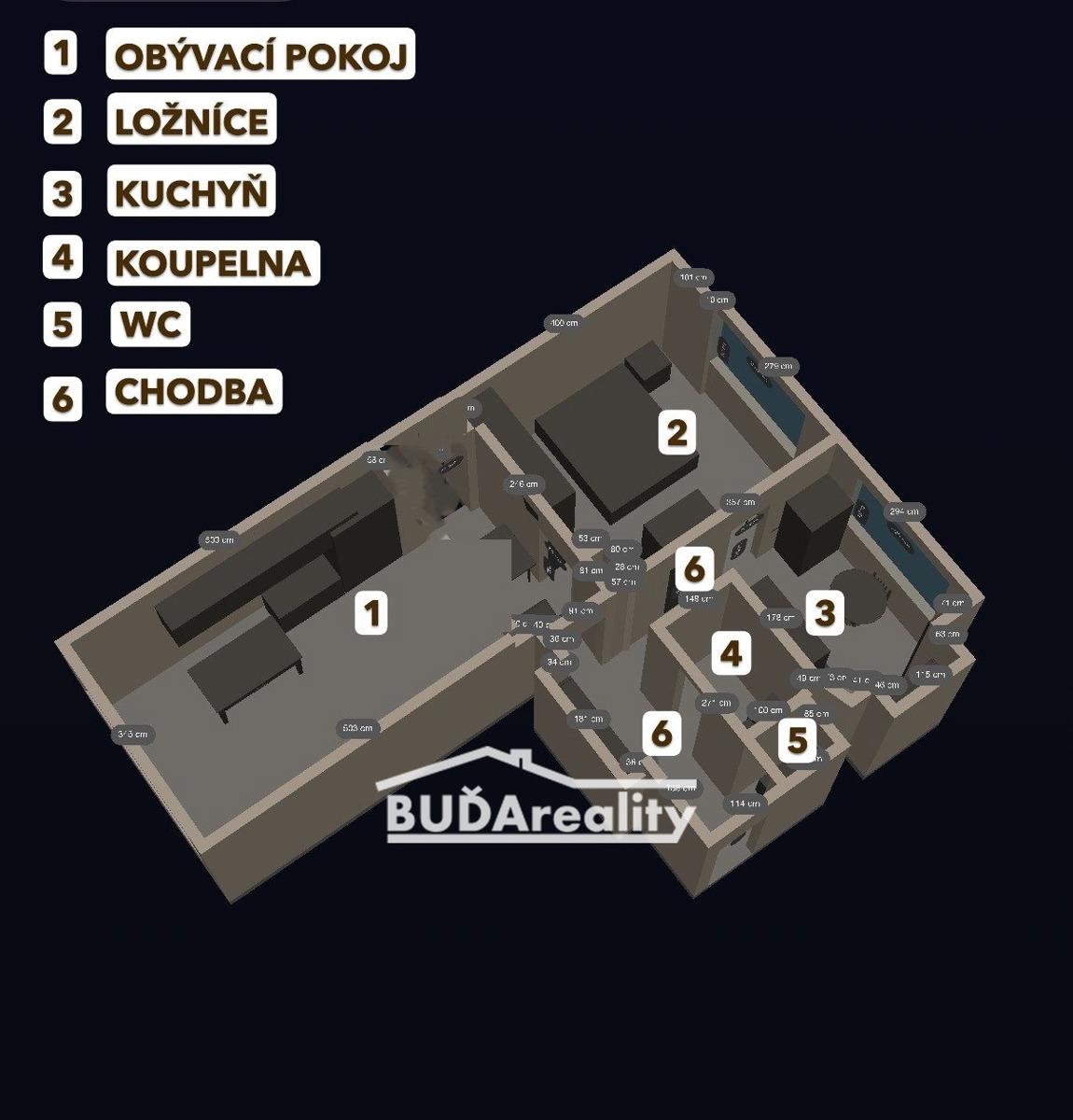 Фото 3 - Продаж квартири · 2+1 · 65 m²