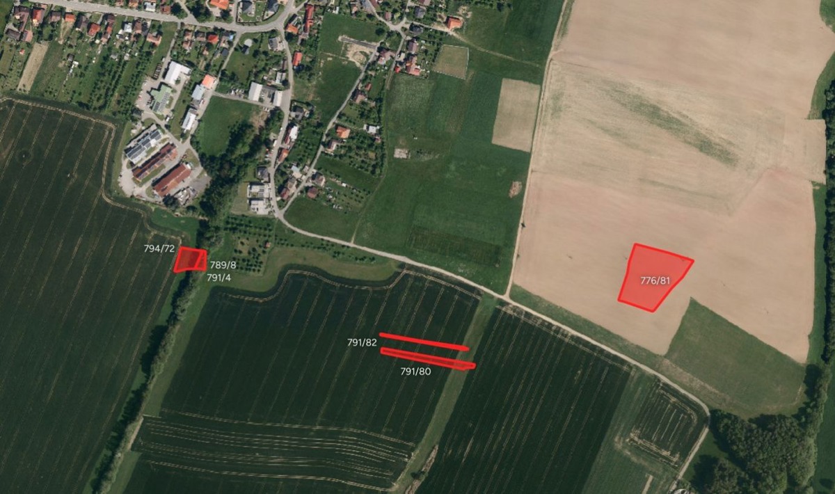 Fotografie 2 - Prodej pozemku · Pole · 9 107 m²