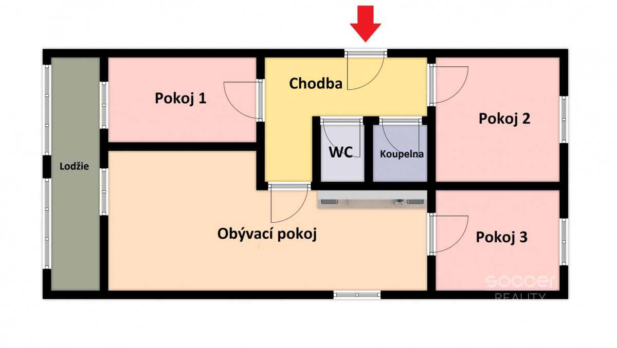 Photo 2 - Apartment for rent · 4+kk · 65 m²