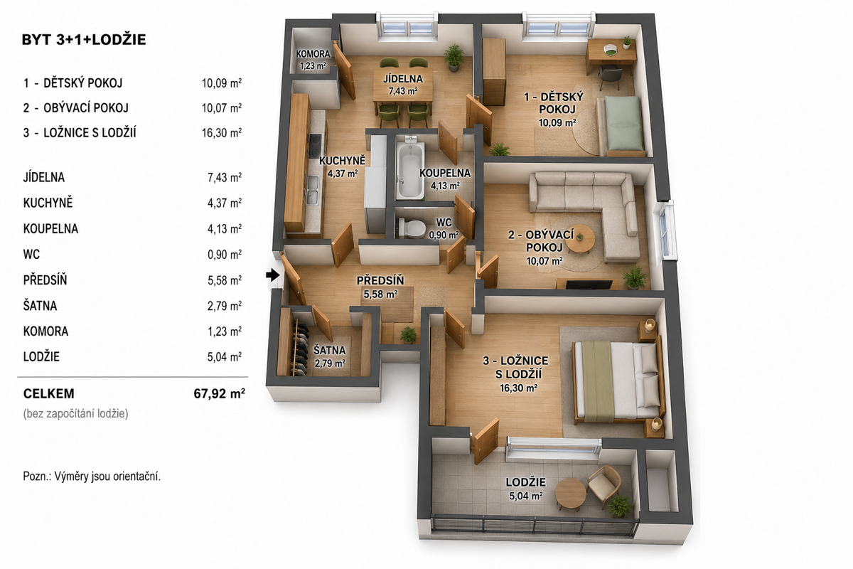 Photo 3 - Apartment for sale · 3+1 · 61 m²