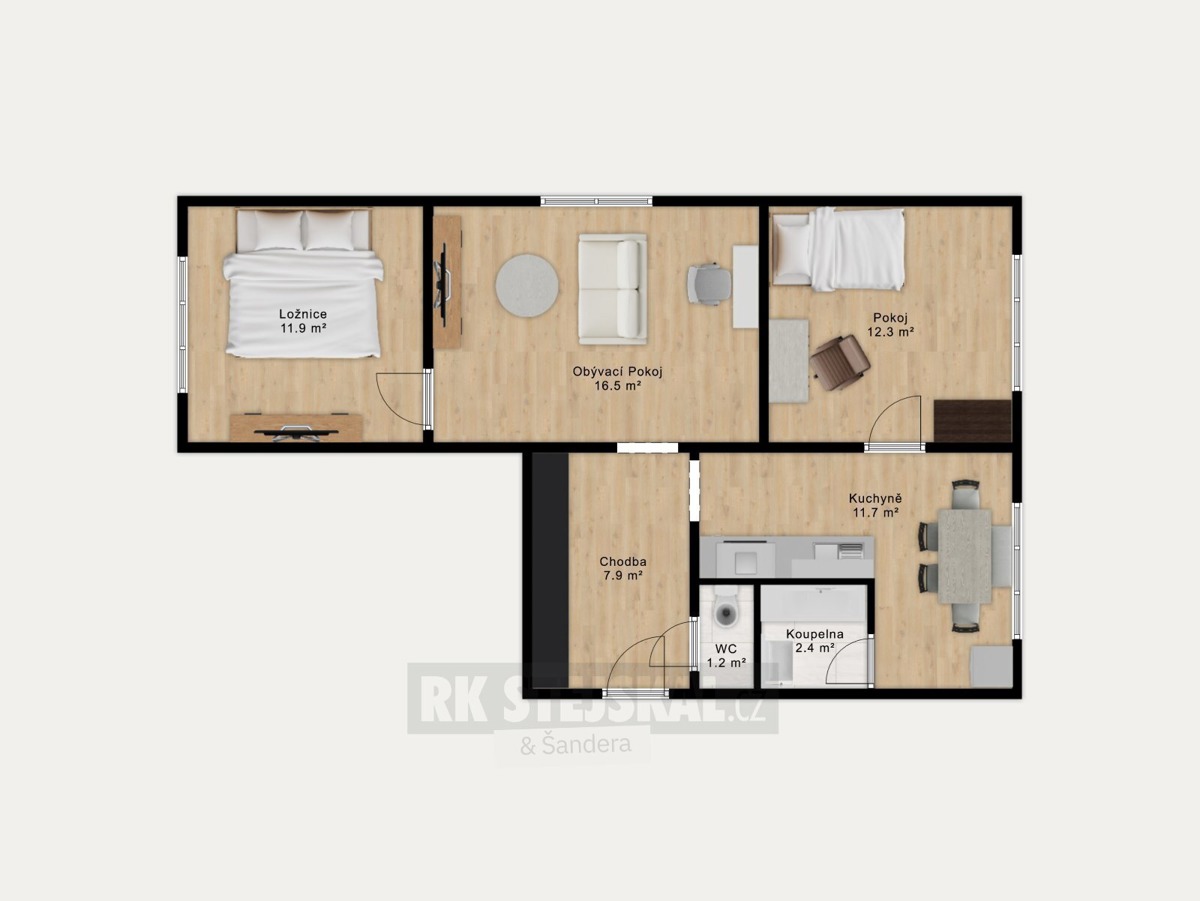 Фото 3 - Продажа квартиры · 3+1 · 64 m²