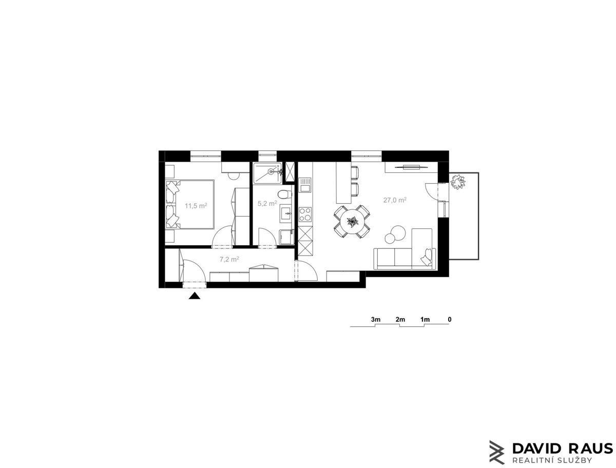 Fotografie 2 - Prodej bytu · 2+kk · 54 m²