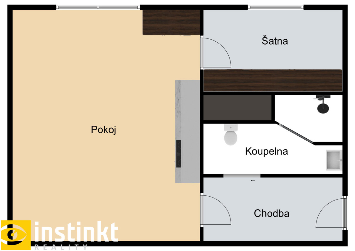 Photo 3 - Apartment for rent · 1+kk · 24 m²
