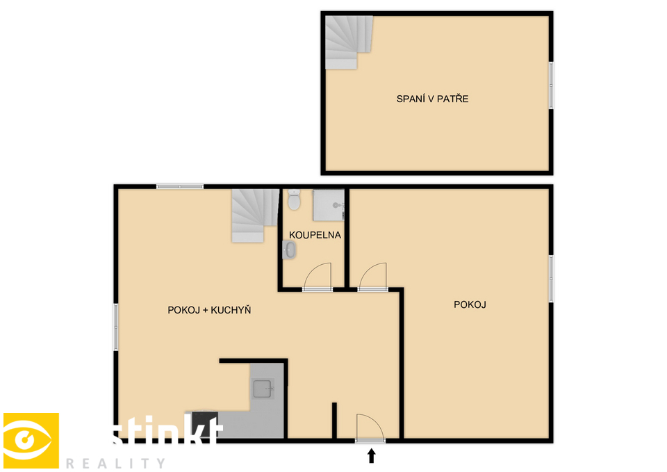 Photo 3 - Apartment for sale · 2+kk · 46 m²