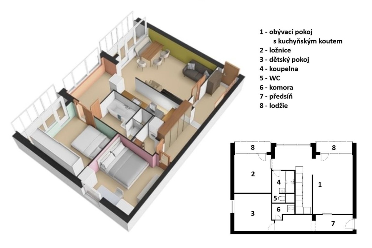 Фото 4 - Продажа квартиры · 3+kk · 72 m²