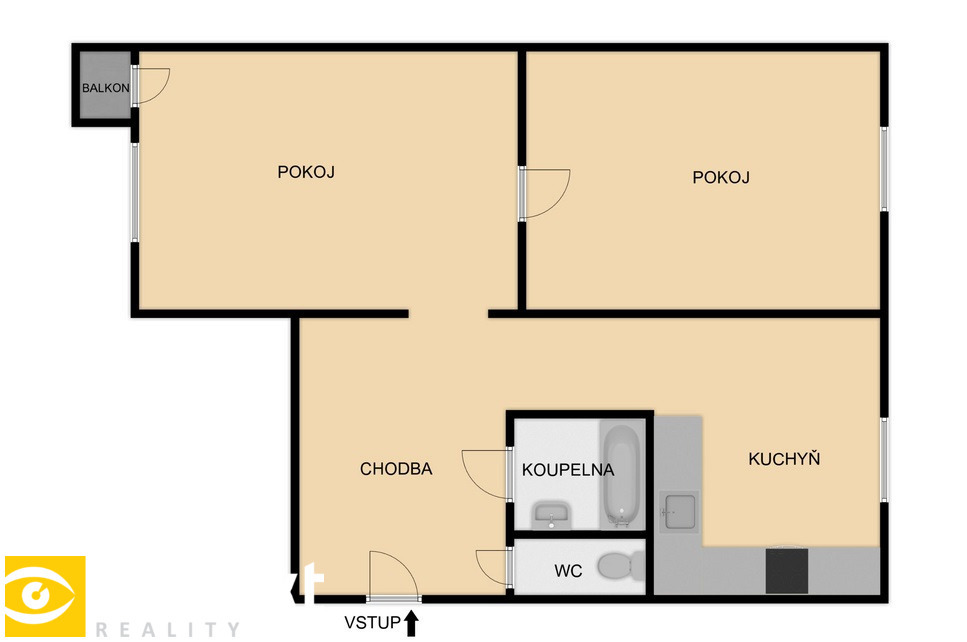 Fotografie 2 - Pronájem bytu · 2+1 · 55 m²