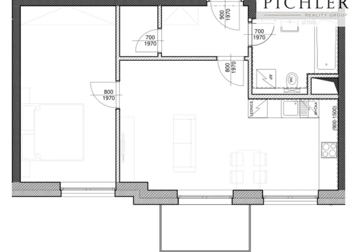 Hình ảnh 2 - Căn hộ bán · 2+kk · 58 m²