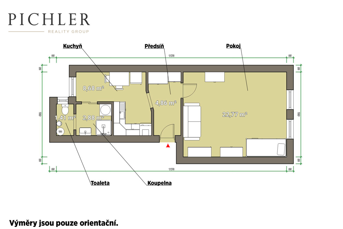 Photo 3 - Apartment for sale · 1+1 · 55 m²