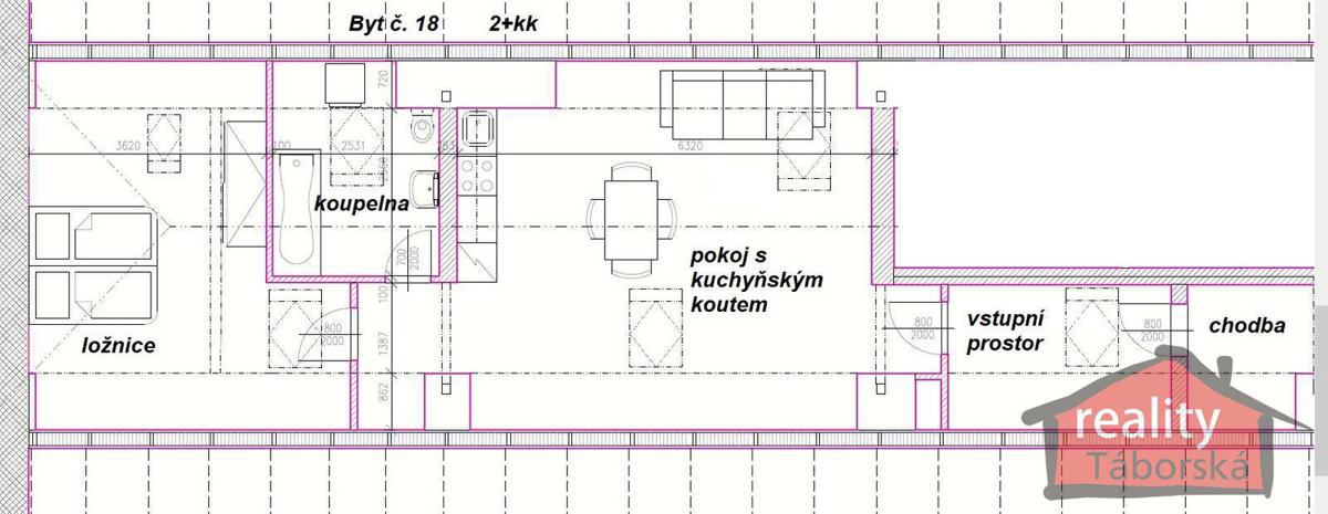Fotografie 1 - Prodej bytu · 2+kk · 60 m²