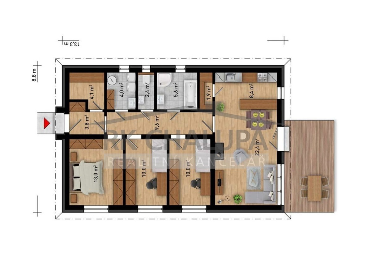 Фото 3 - Продаж будинку · Сімейний будинок · 104 m² · 4 кімнати